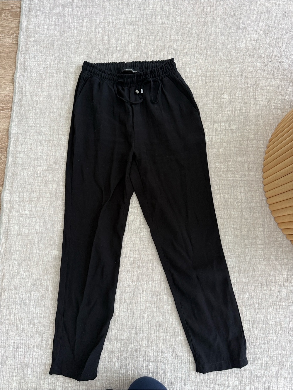 LC Waikiki Classic Black Drawstring Women's Pants